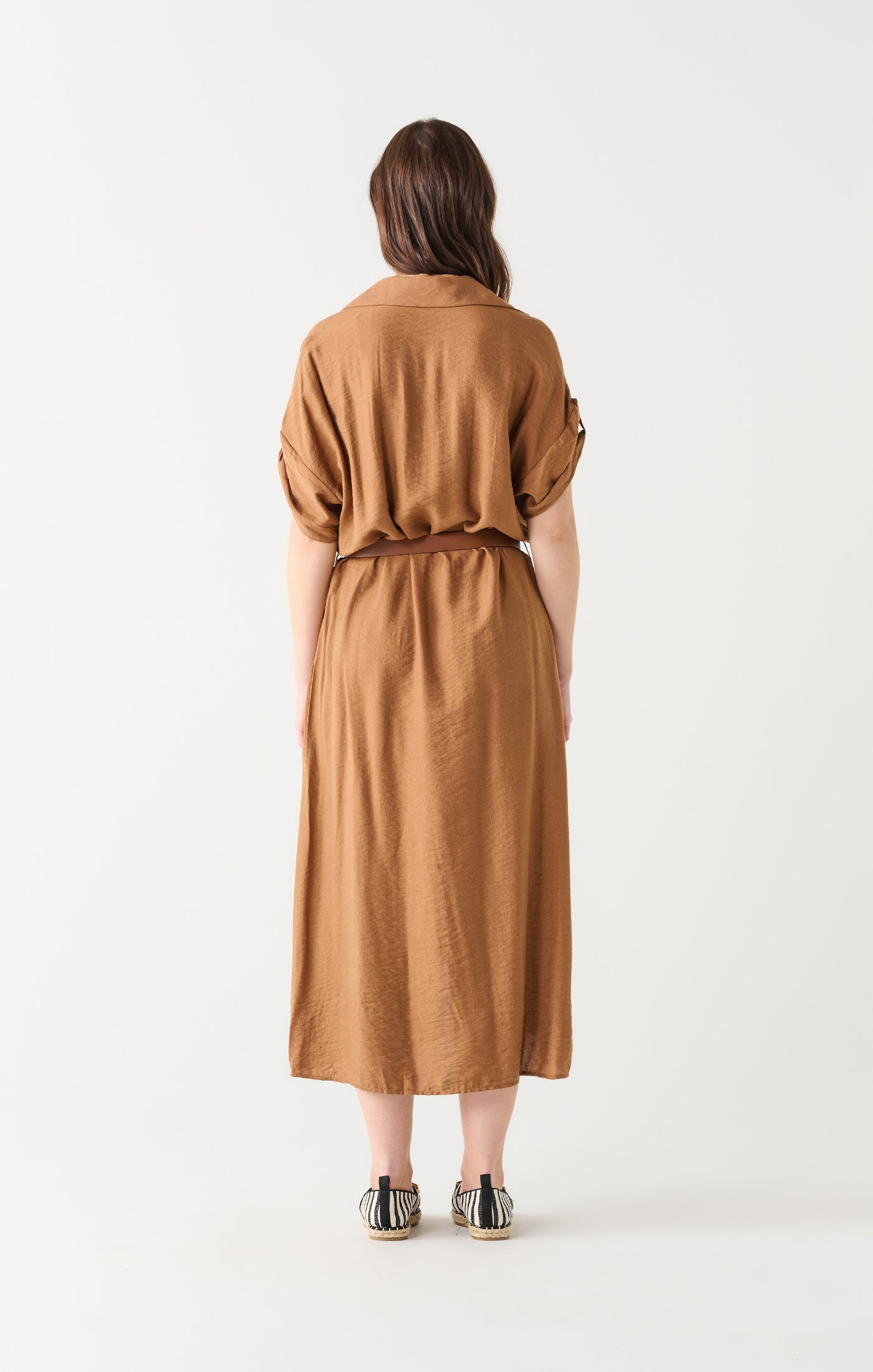 Dex Winona Belted Midi Shirt Dress