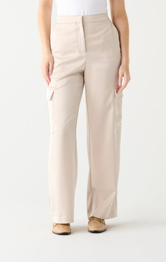 Dex Isabela Satin Effect Cargo Pant