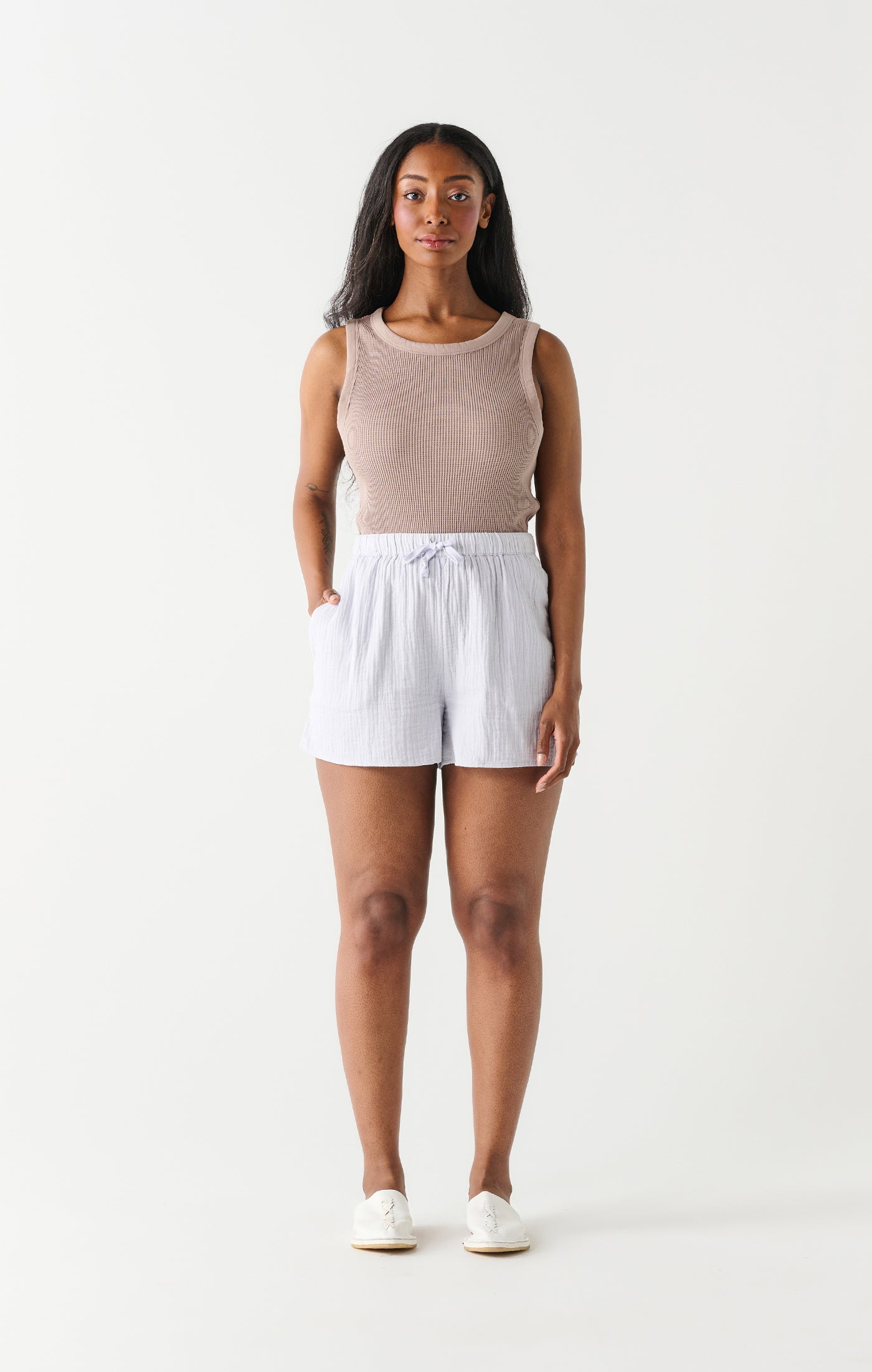 Dex Amy Textured Drawstring Short