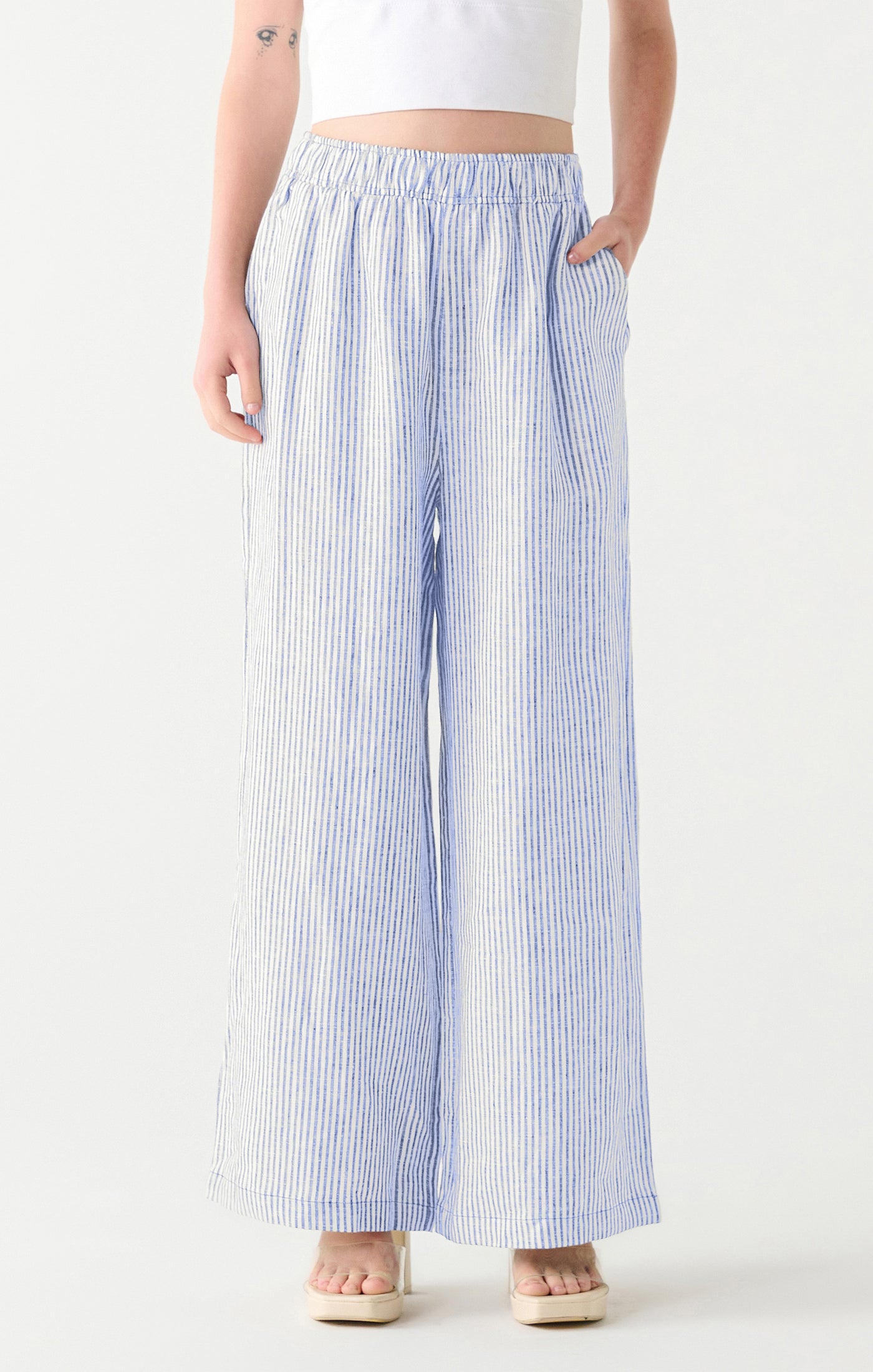 Dex Rivers Elastic Waist Wide Leg Pant