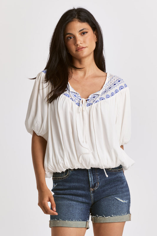 Dear John Manera Puff Sleeve Top