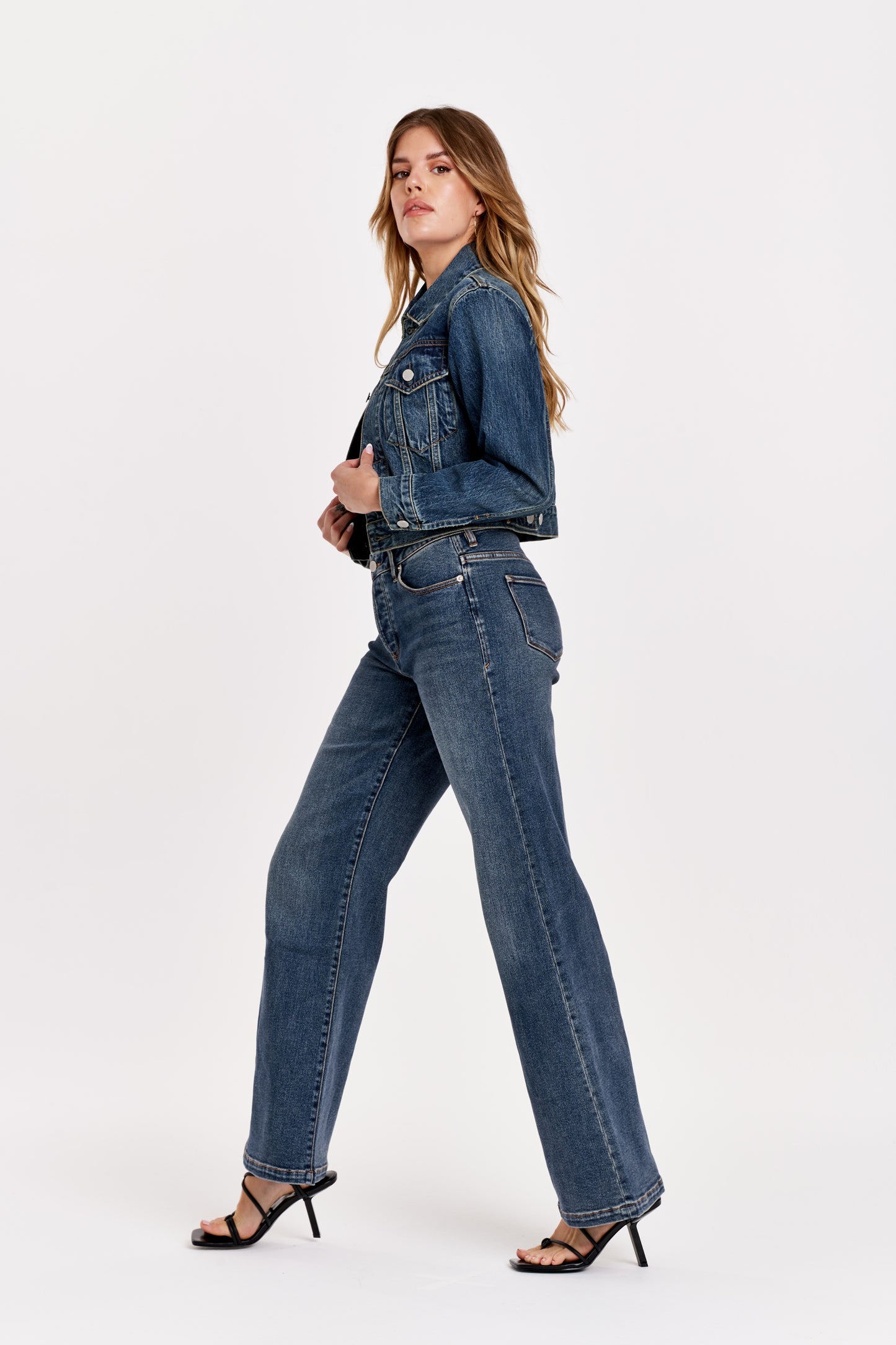 Dear John Farrah Super High Rise Wide Leg Jean