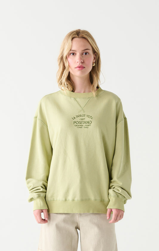 Dex Embroidered Positano Italy Sweatshirt