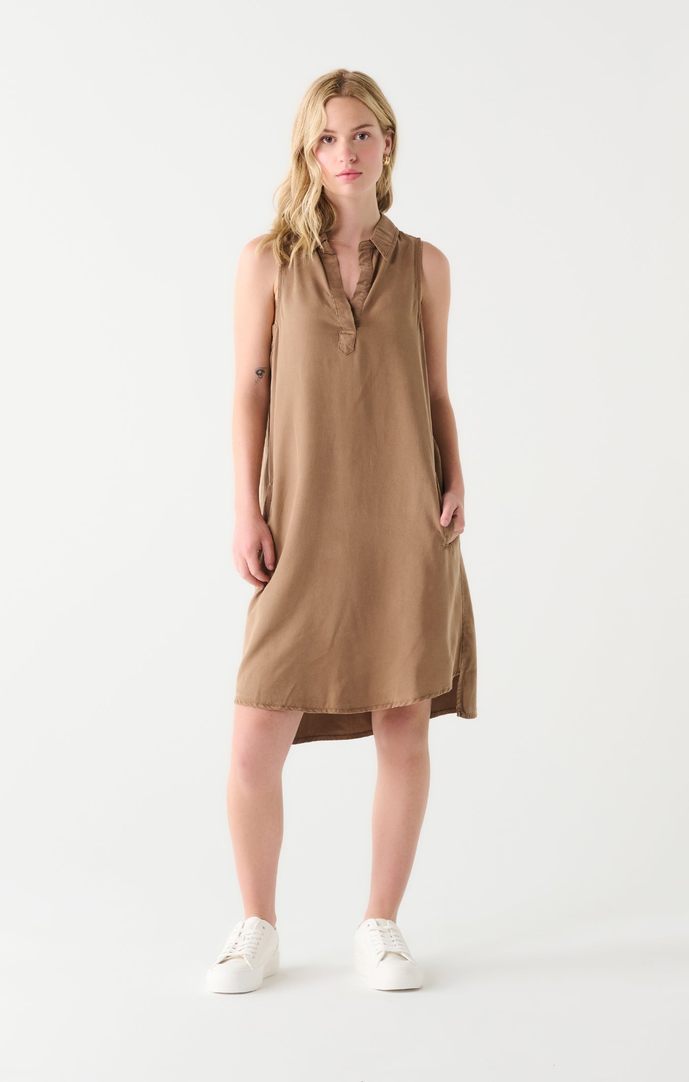 Dex A-Line Tencel Sleeveless Dress