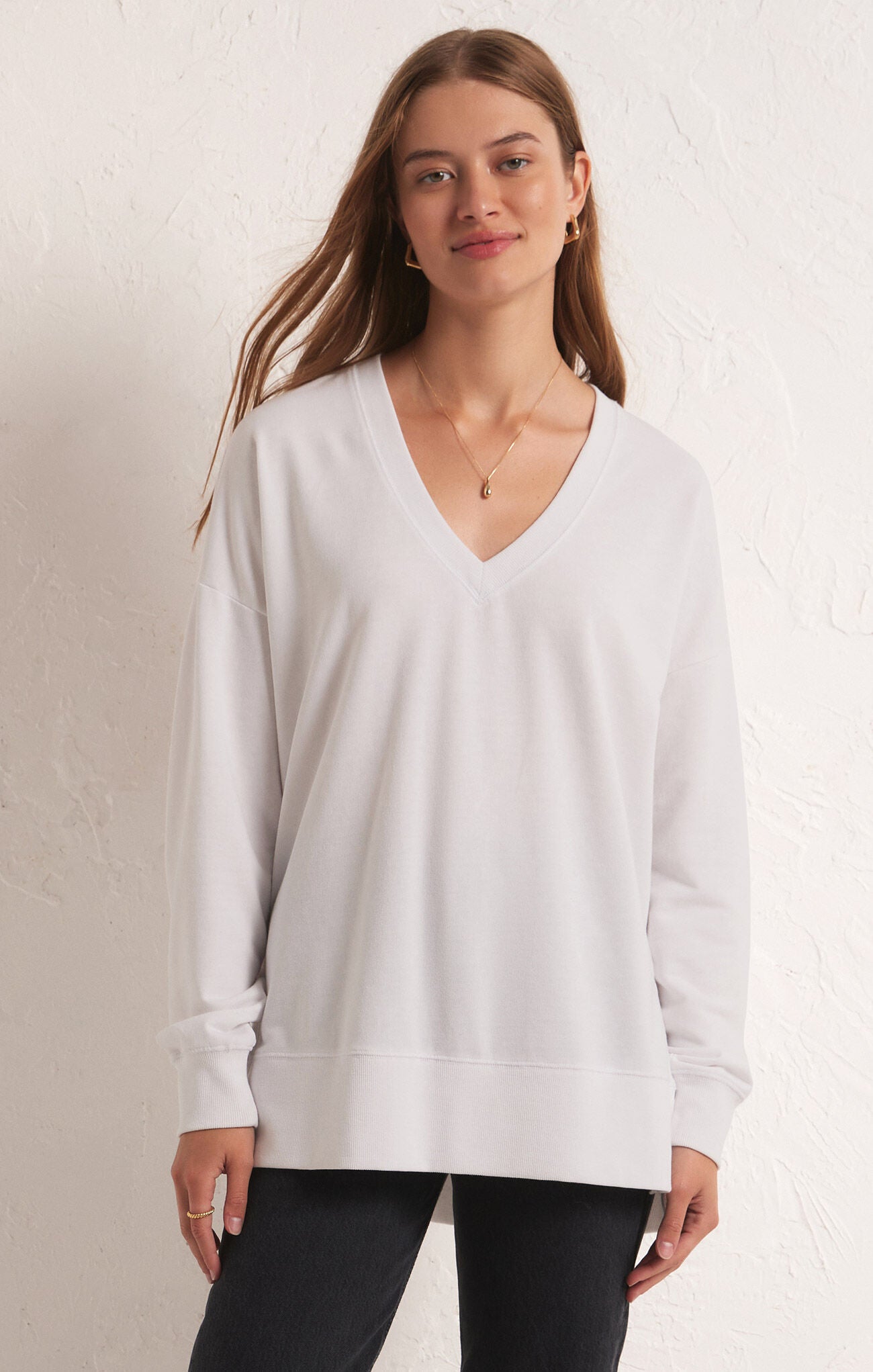 Z Supply Modern V-Neck Weekender Pullover