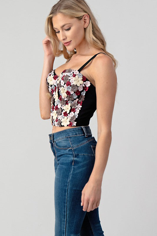 Floral Bustier Top – Libby Story