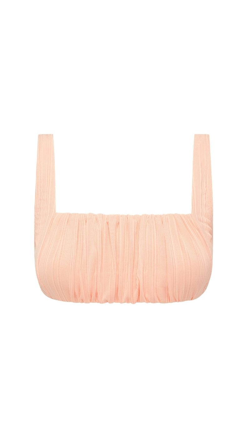 Mink Pink Cecily Ruched Bikini Top