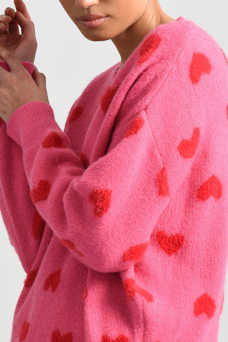 Molly Bracken Baby Heart Pattern Sweater