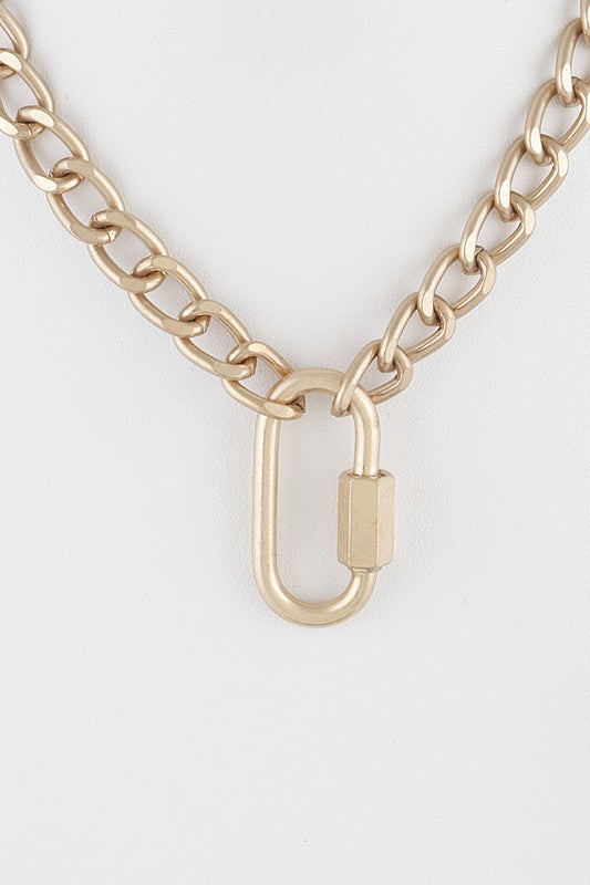 Mila Bulk Lock Necklace