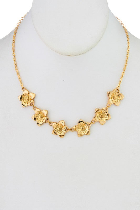 Floral Bib Necklace