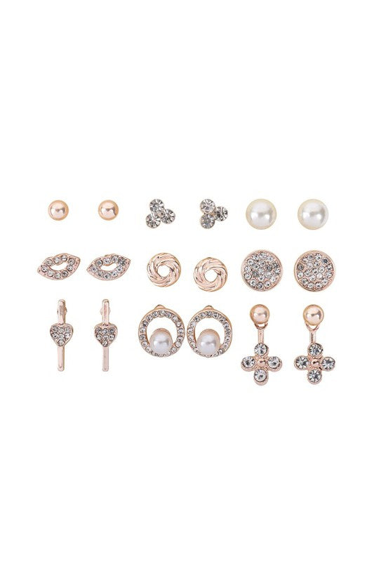 Emma Rhinestone Earring Set