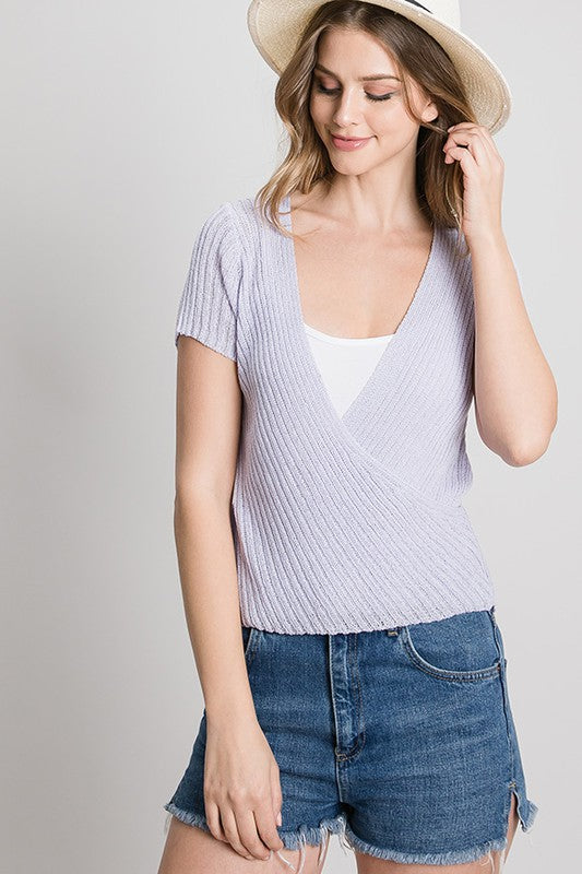 Erica Crossover Knit Top