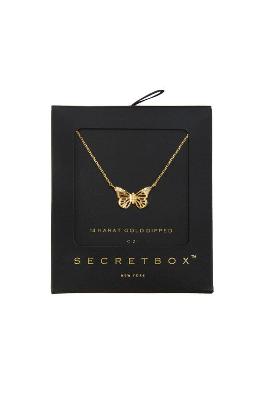 Cubic Butterfly Necklace