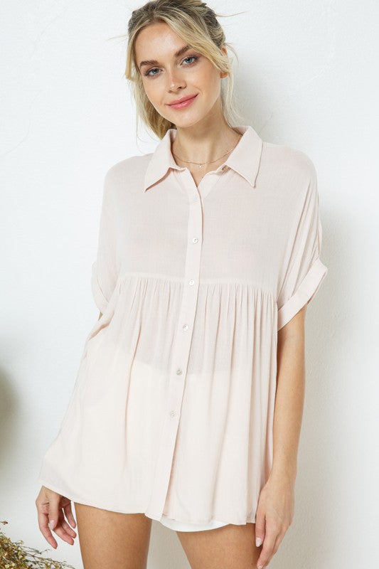 Lydia Oversized Babydoll Top