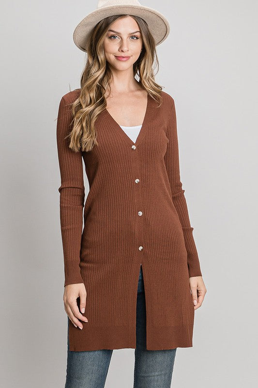 Mary Ribbed Duster Cardigan