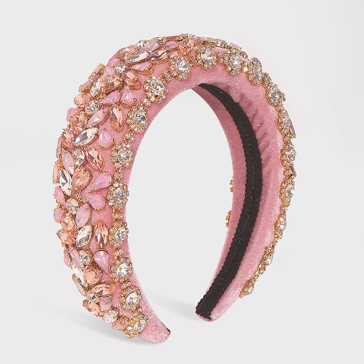 Bejeweled Padded Large Crystal Headband