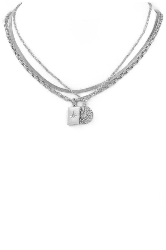 Miley Star Pendant Layered Necklace