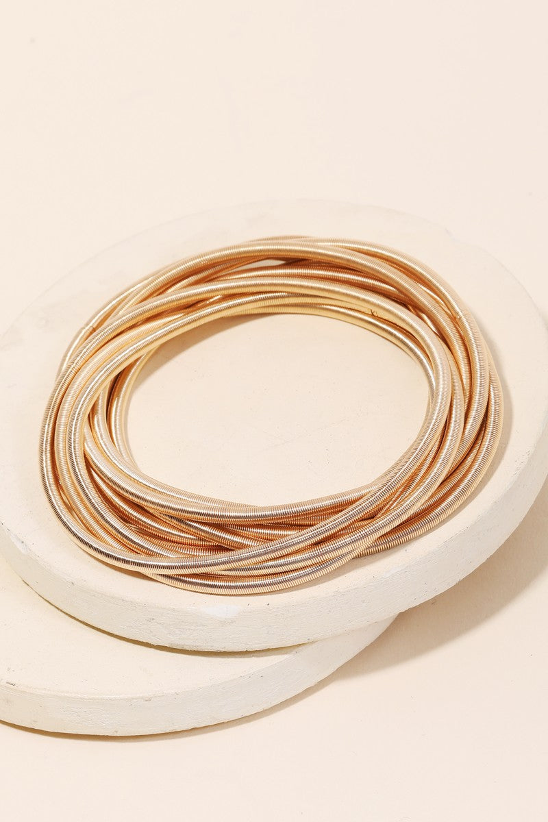 Multi Spring Wire Elastic Bracelet