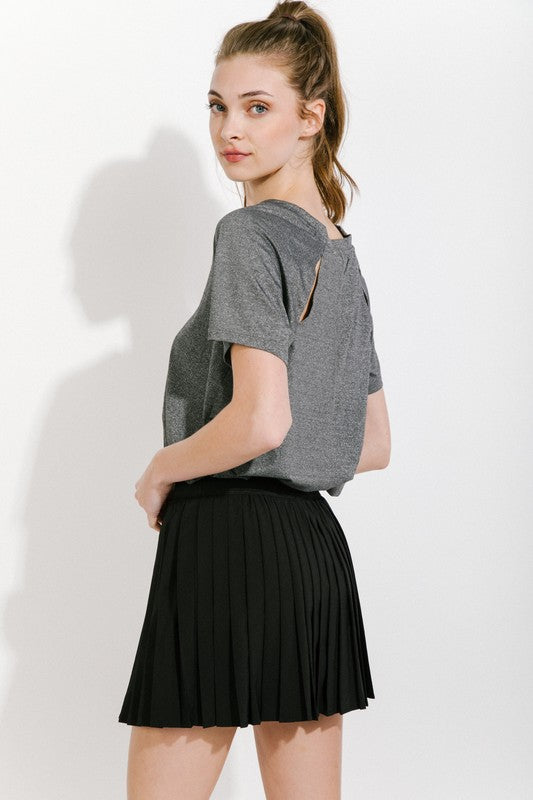Harlow Pleat Mini Skirt