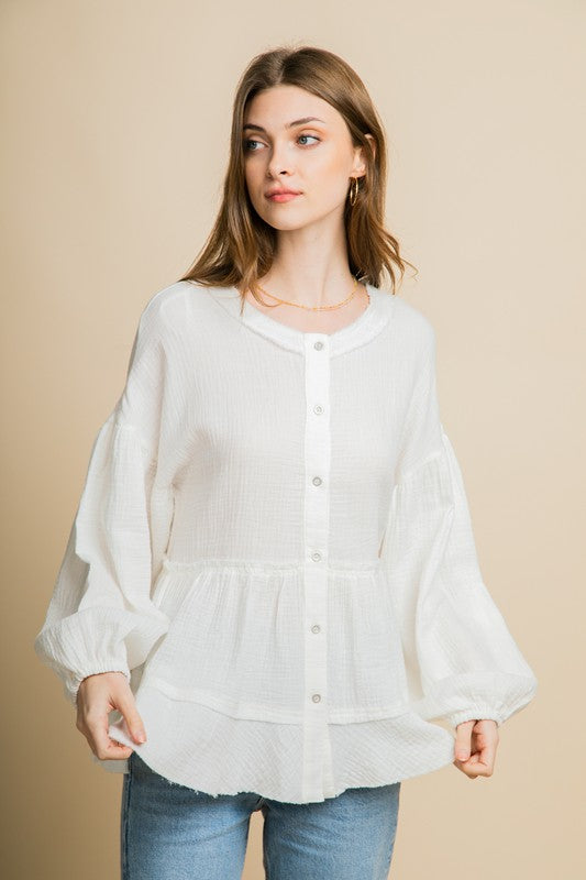 Vida Gauzy Blouse