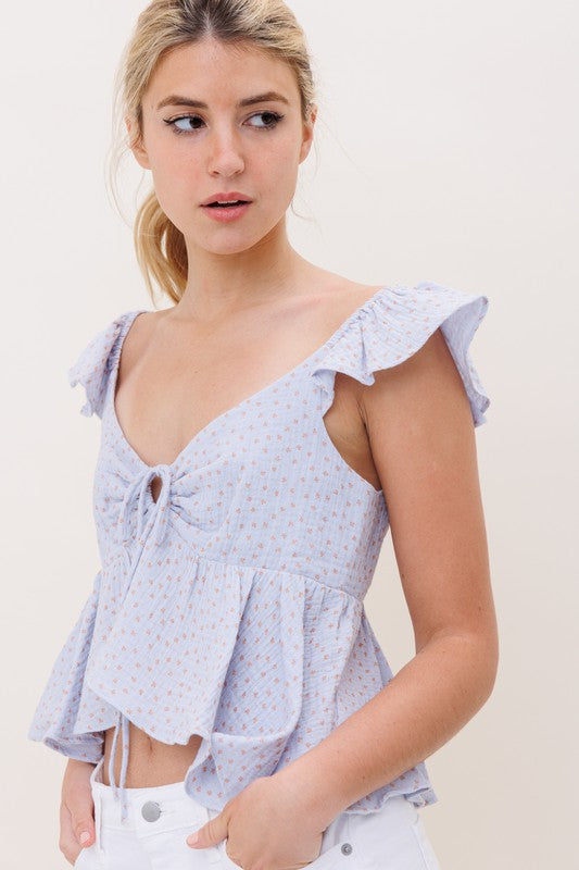 Wren Polka Dot Crop Top