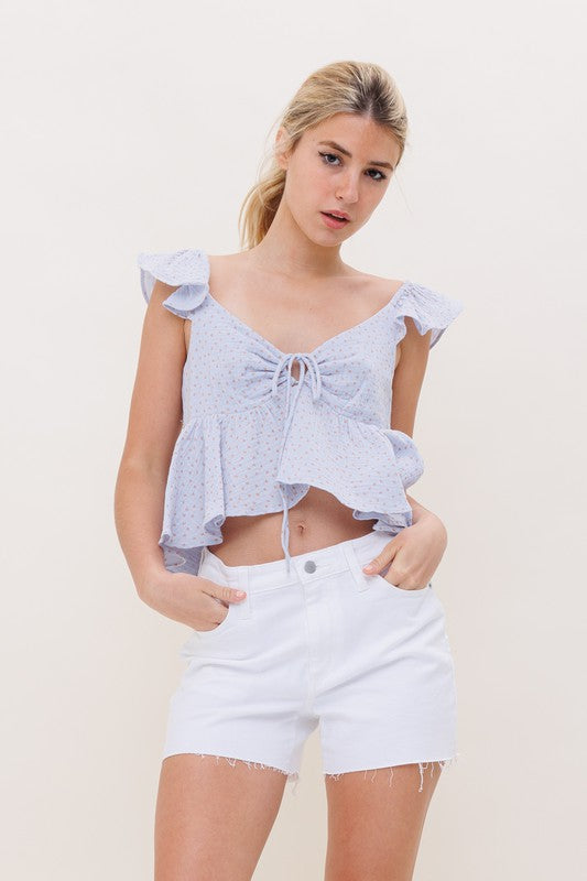 Wren Polka Dot Crop Top