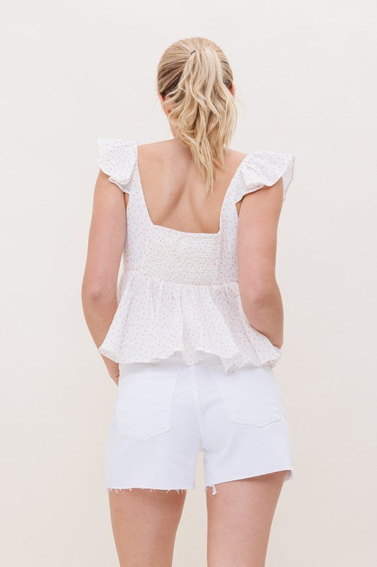 Wren Polka Dot Crop Top