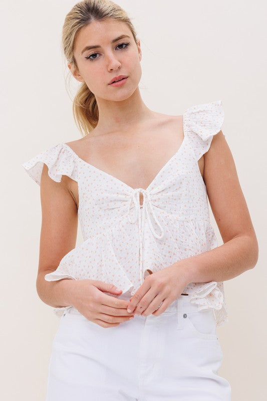 Wren Polka Dot Crop Top