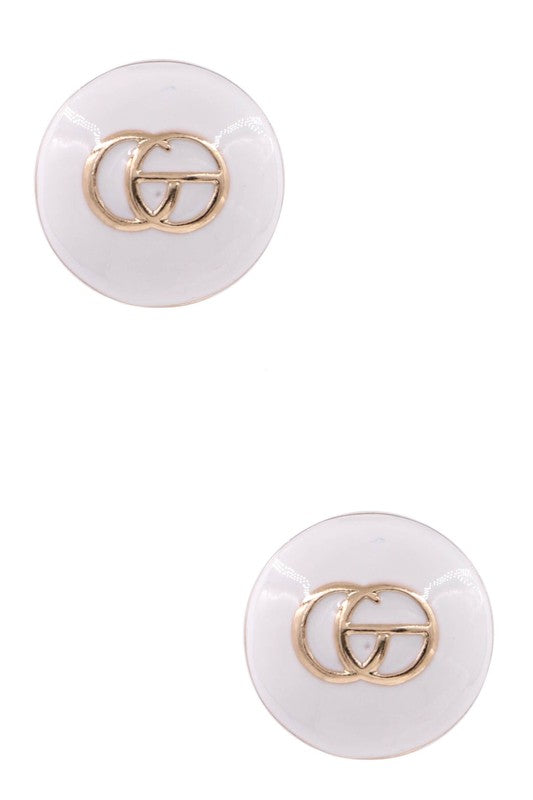 Metal Circle CG Earring