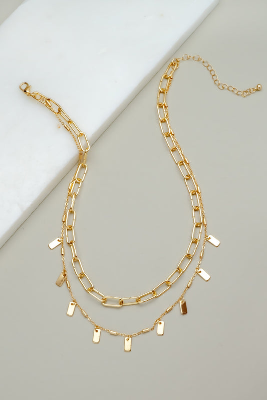 Rhodes Layered Chain Necklace