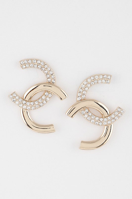 Courtney Jeweled C Earring