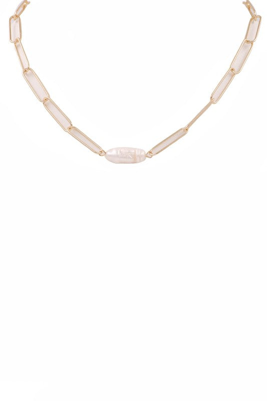 Celeste Pearl Pendant Necklace