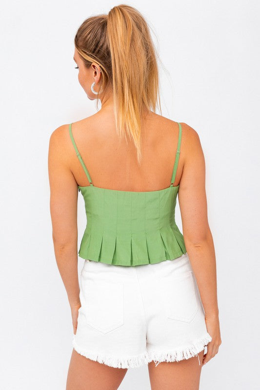 Bridgette Pleated Tank