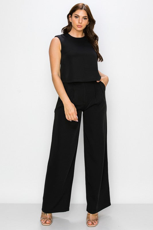 Surreal High Rise Wide Leg Pant