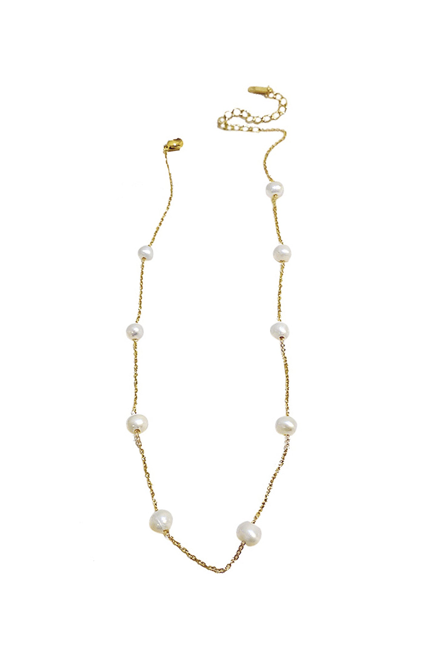 Fresh Water Pearl Chain Necklace