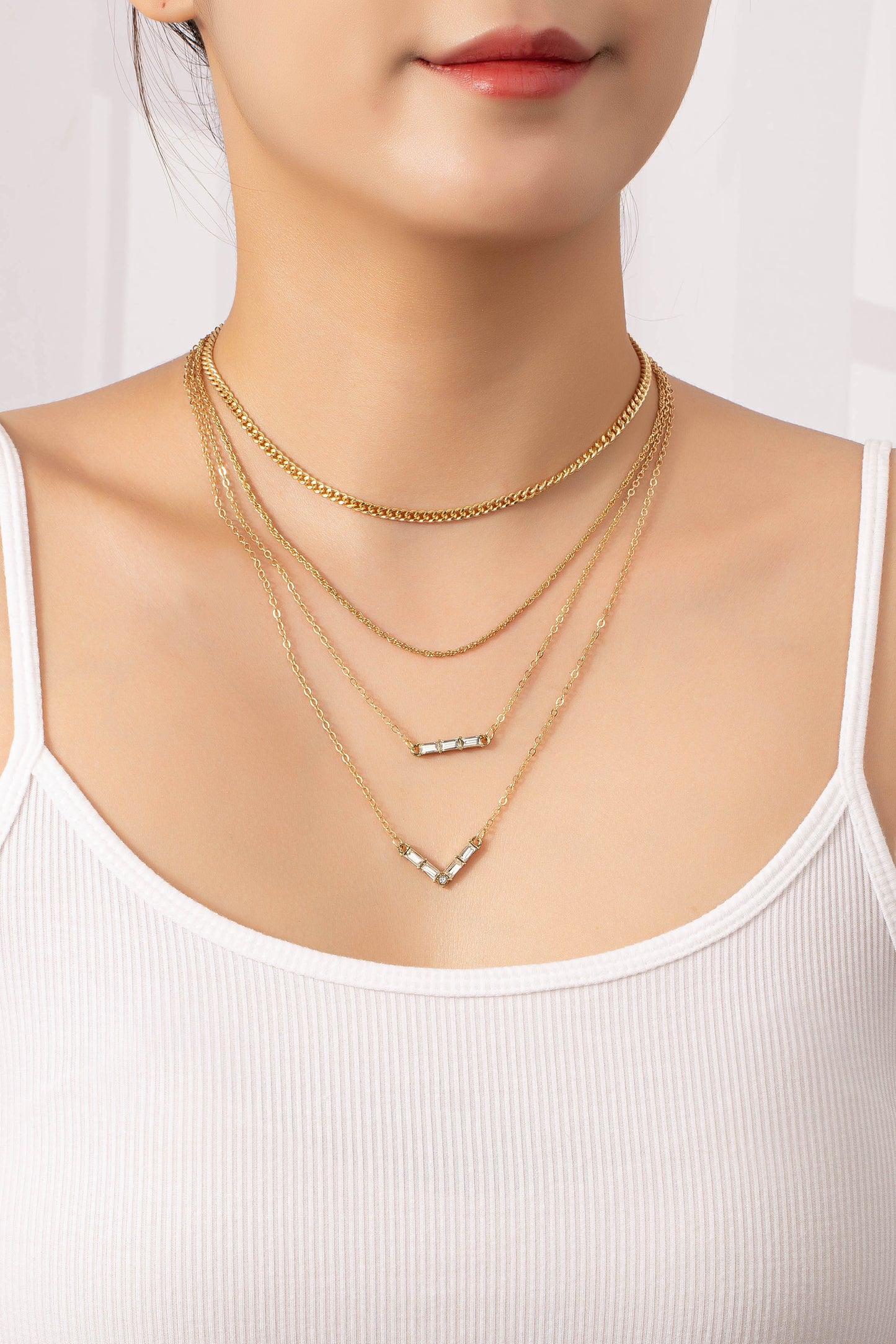 Two Row Mixed Chain & Charms Necklace – Libby Story