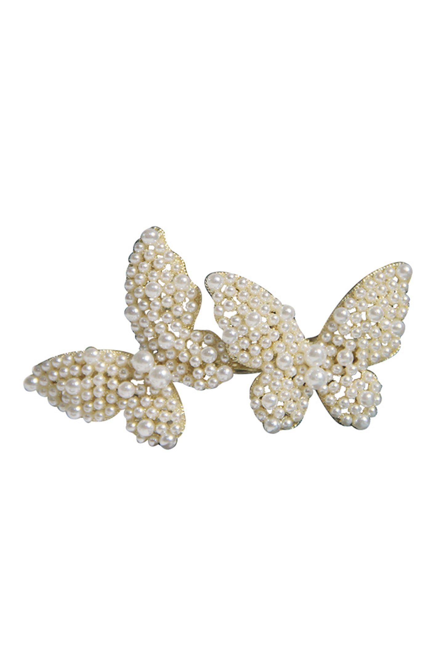 Two Butterfly Pearl Hair Clip