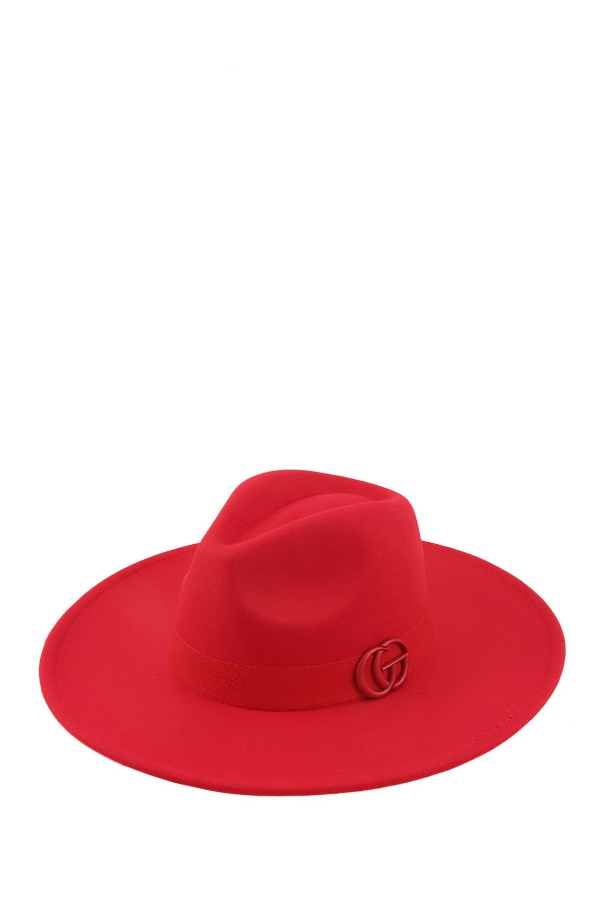 Enamel Coated GO Charm Fedora Hat
