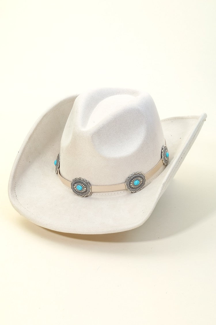 Medallion Disc Strap Cowboy Hat