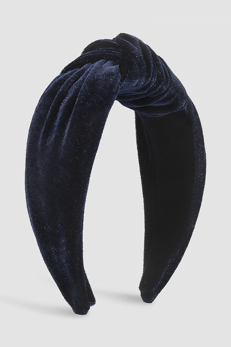 Wide Velvet Top Knot Headband