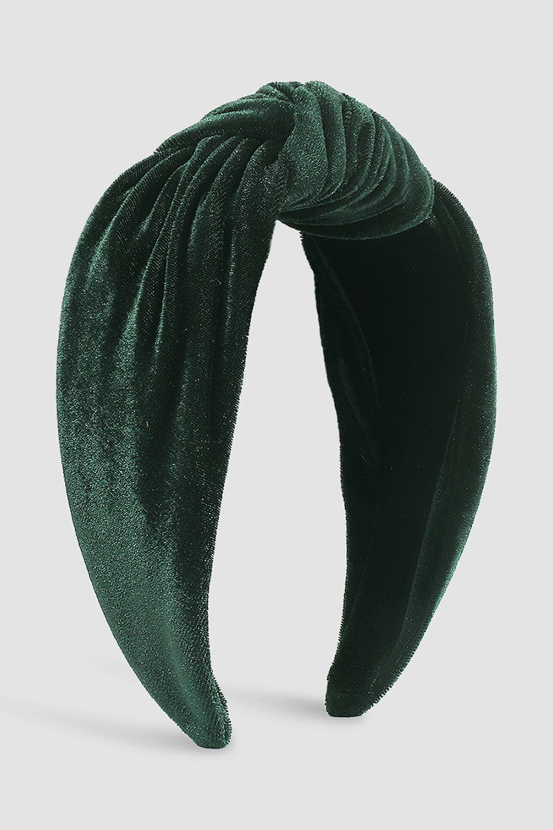 Wide Velvet Top Knot Headband