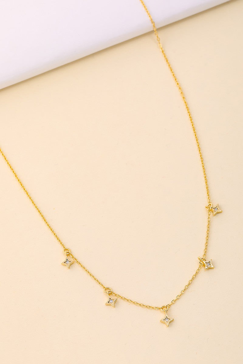 Dainty Mini Star Station Necklace