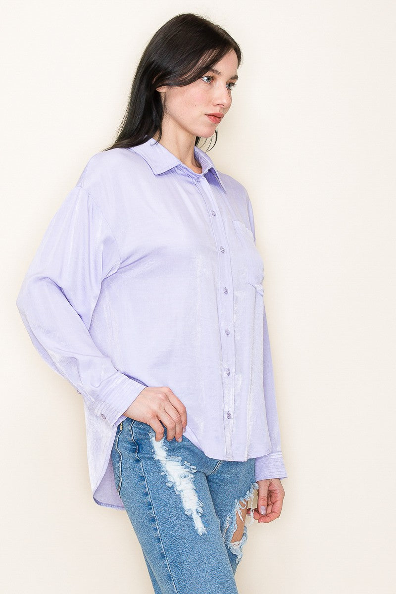 Morning Periwinkle Long Sleeve Shirt