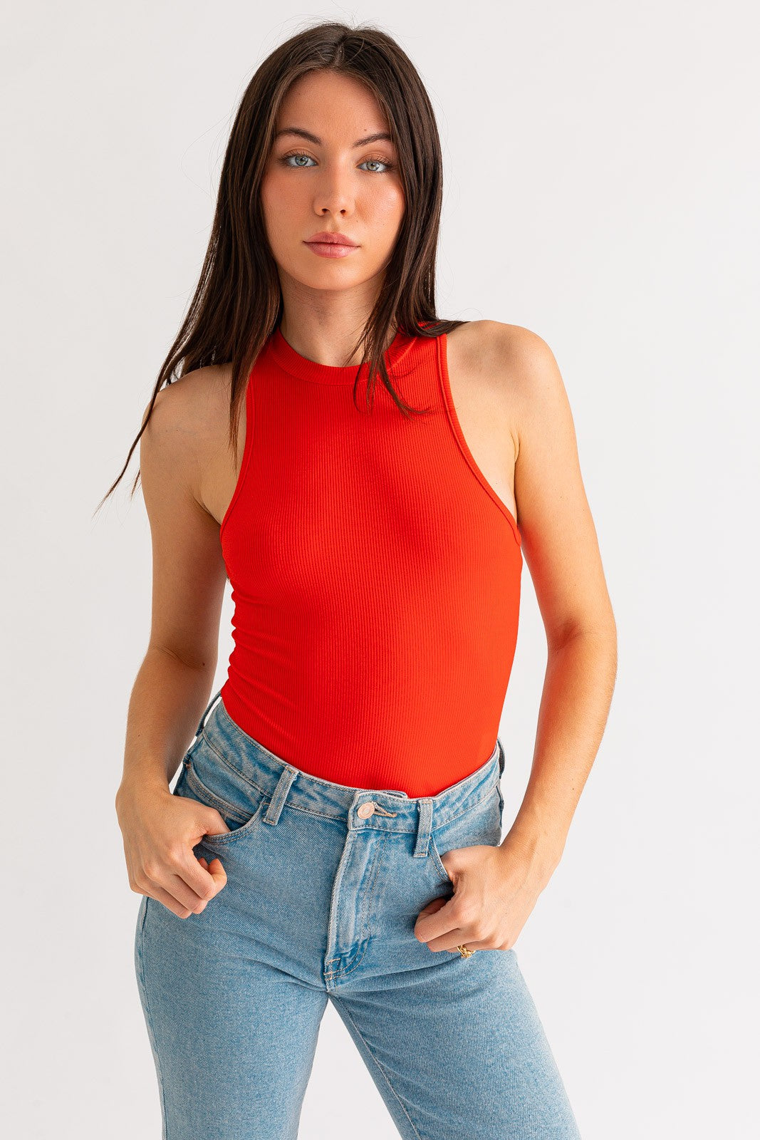 Lara Sleeveless Ribbed Bodysuit