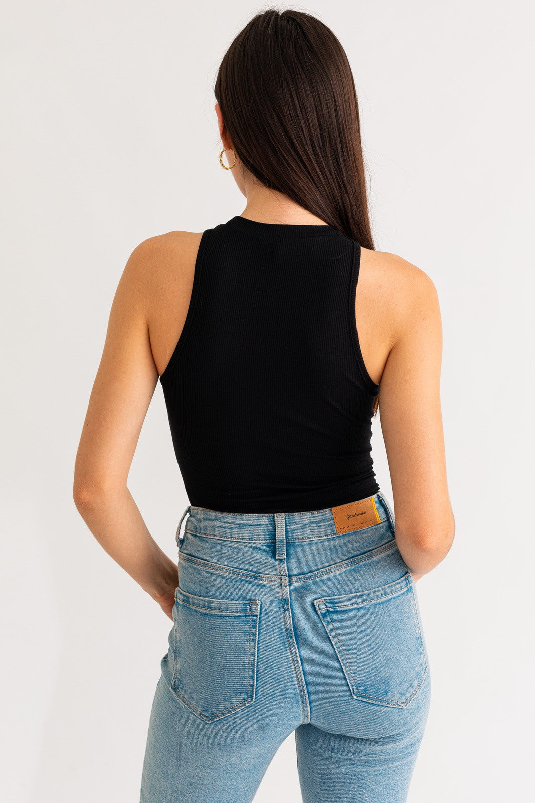 Lara Sleeveless Ribbed Bodysuit