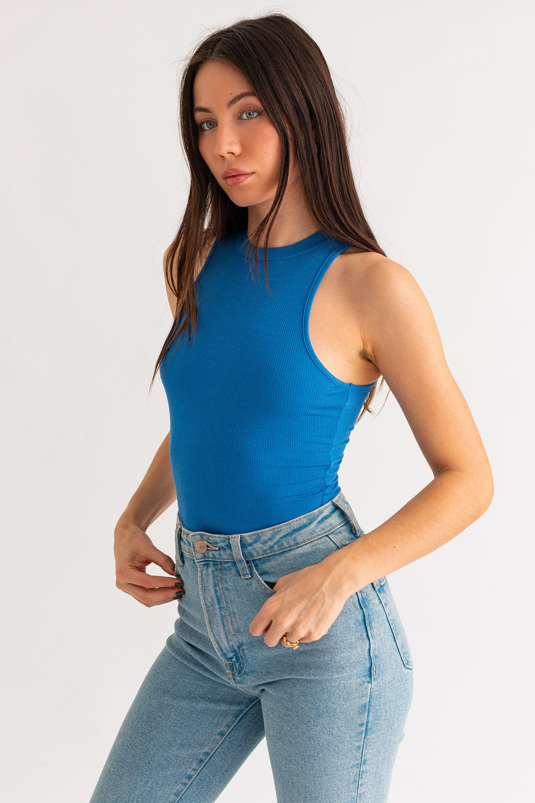 Lara Sleeveless Ribbed Bodysuit