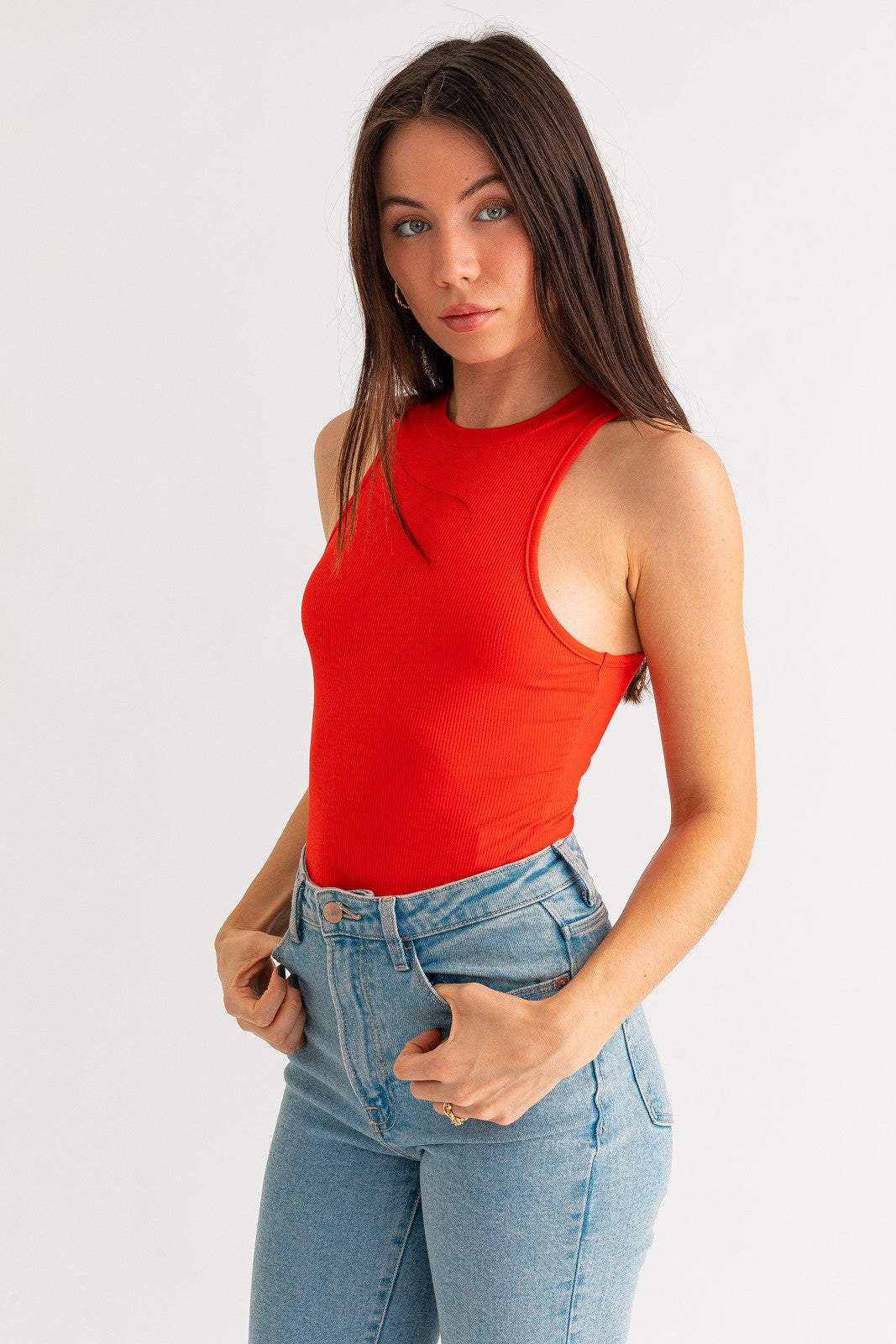 Lara Sleeveless Ribbed Bodysuit