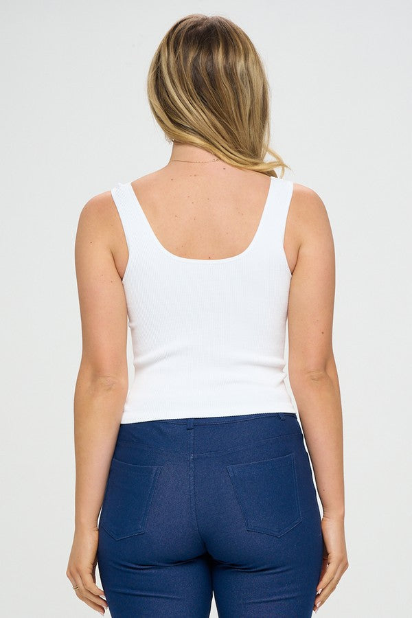 Go-To Reversible Ribbed Seamless Tank