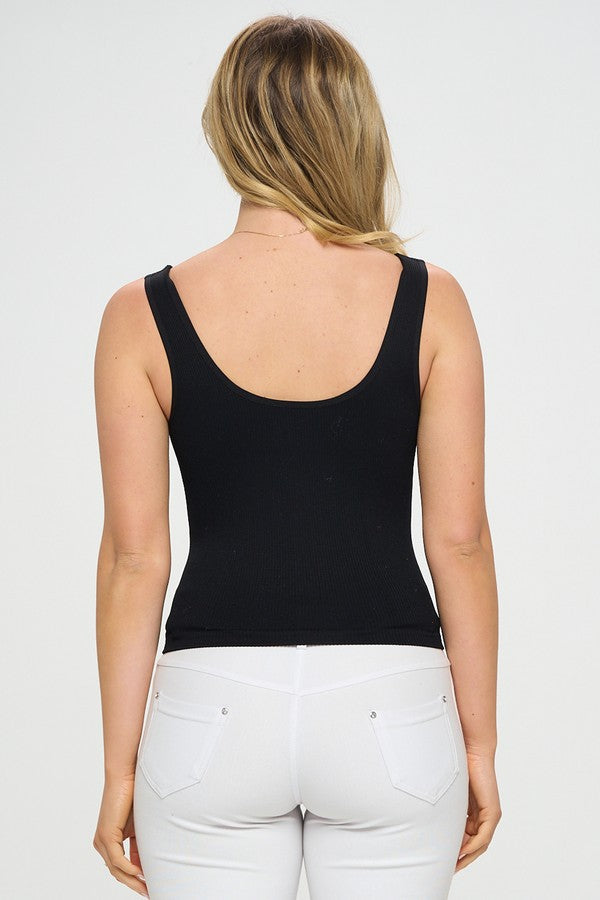 Go-To Reversible Ribbed Seamless Tank