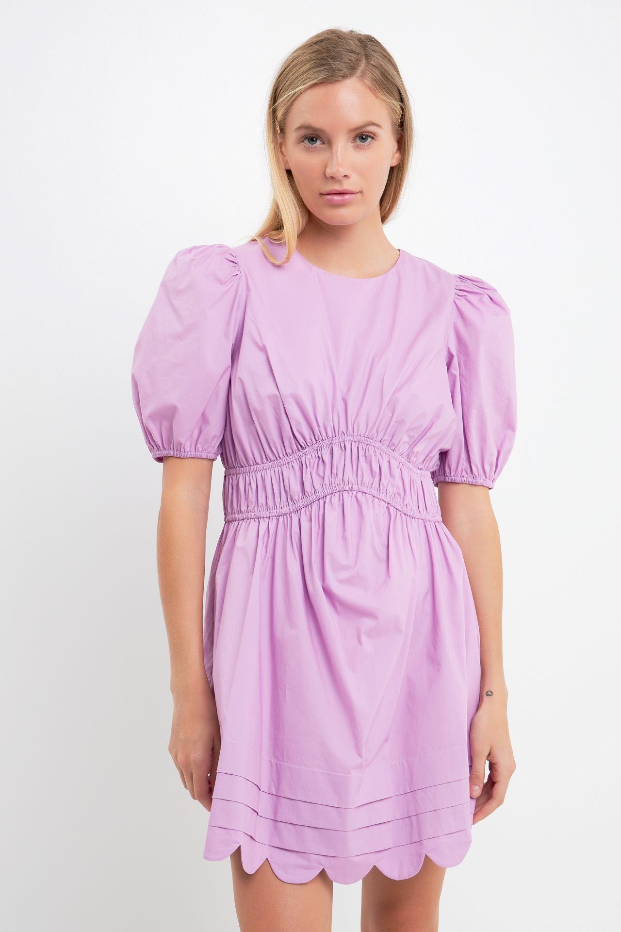 Vivienne Scallop Edge Dress